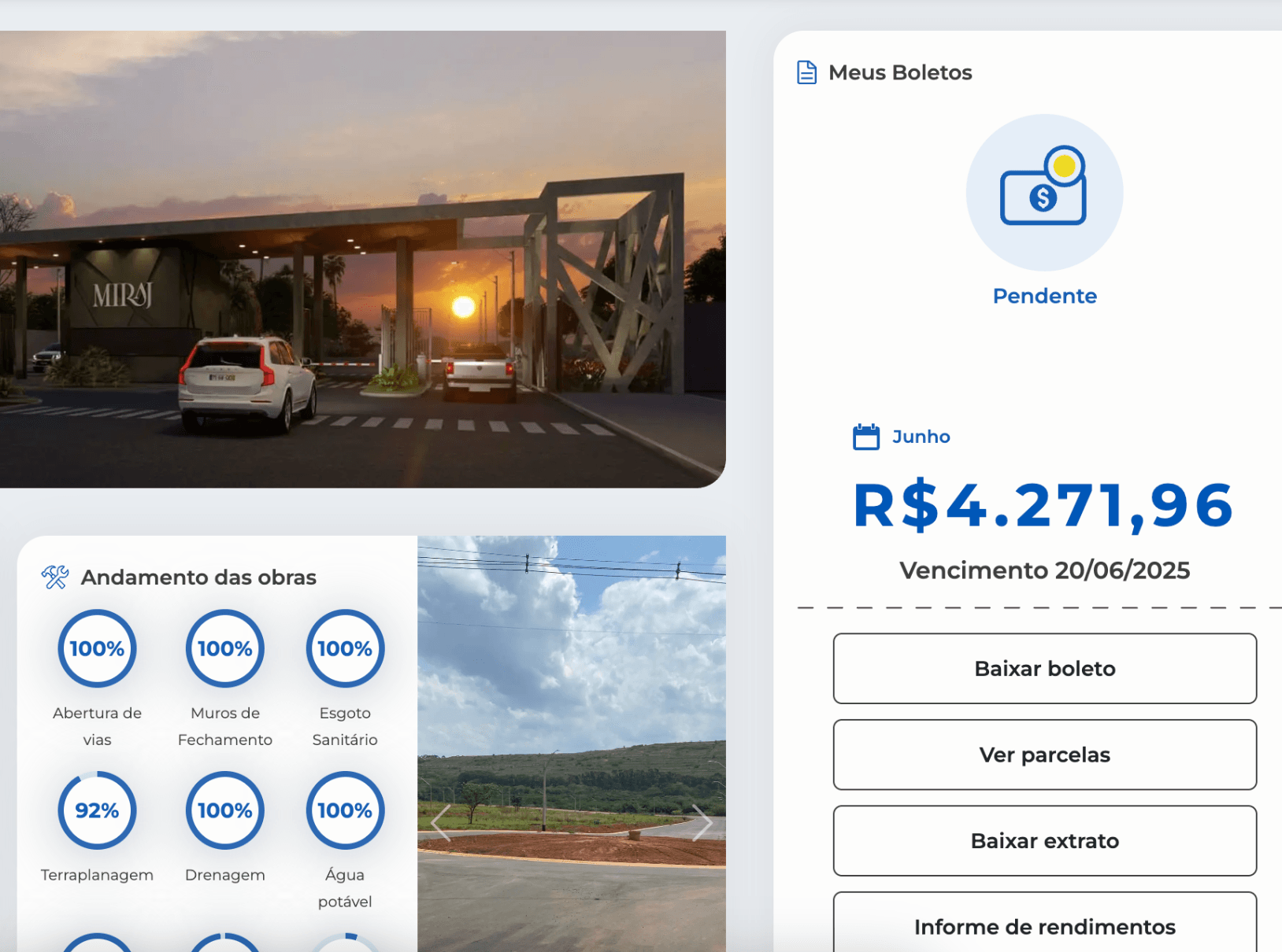 Para o cliente comprador